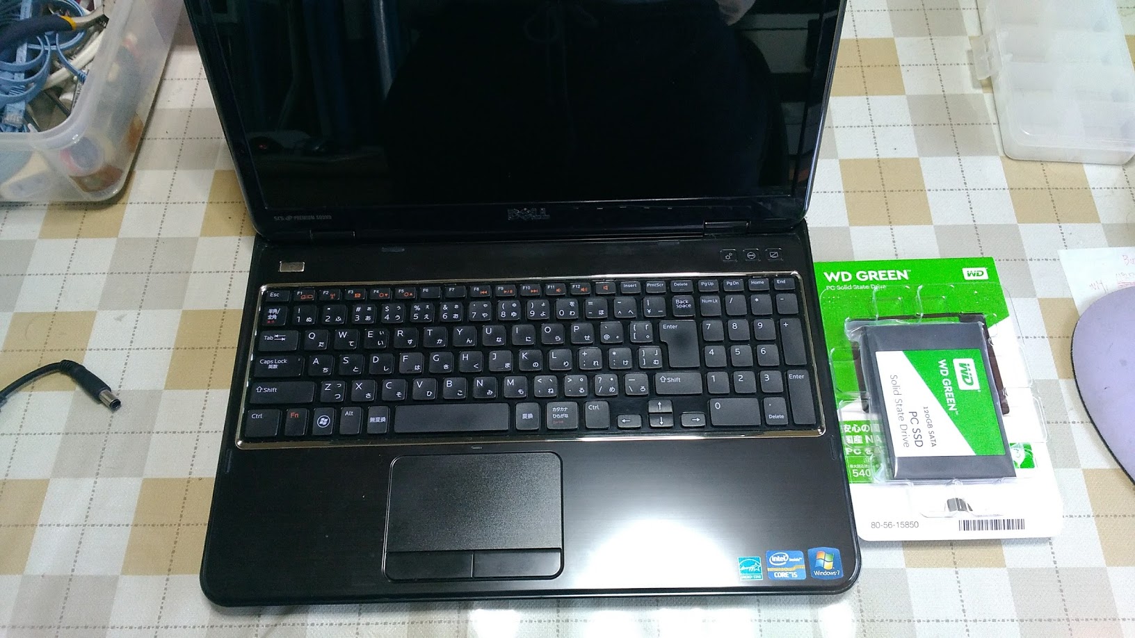 DELL INSPIRON N5110の HDDをSSDに交換して、Windows7からWindows10に